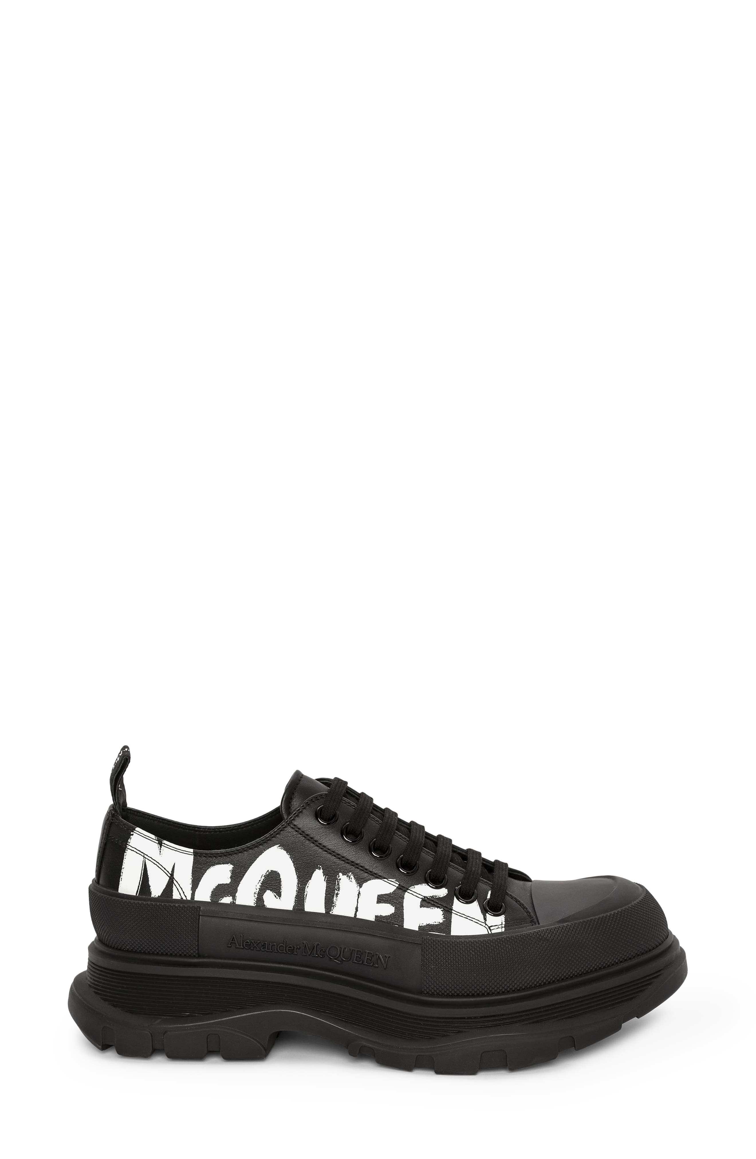 McQueen Tread Slick Graffiti Low Top Sneaker, Alternate, color, 