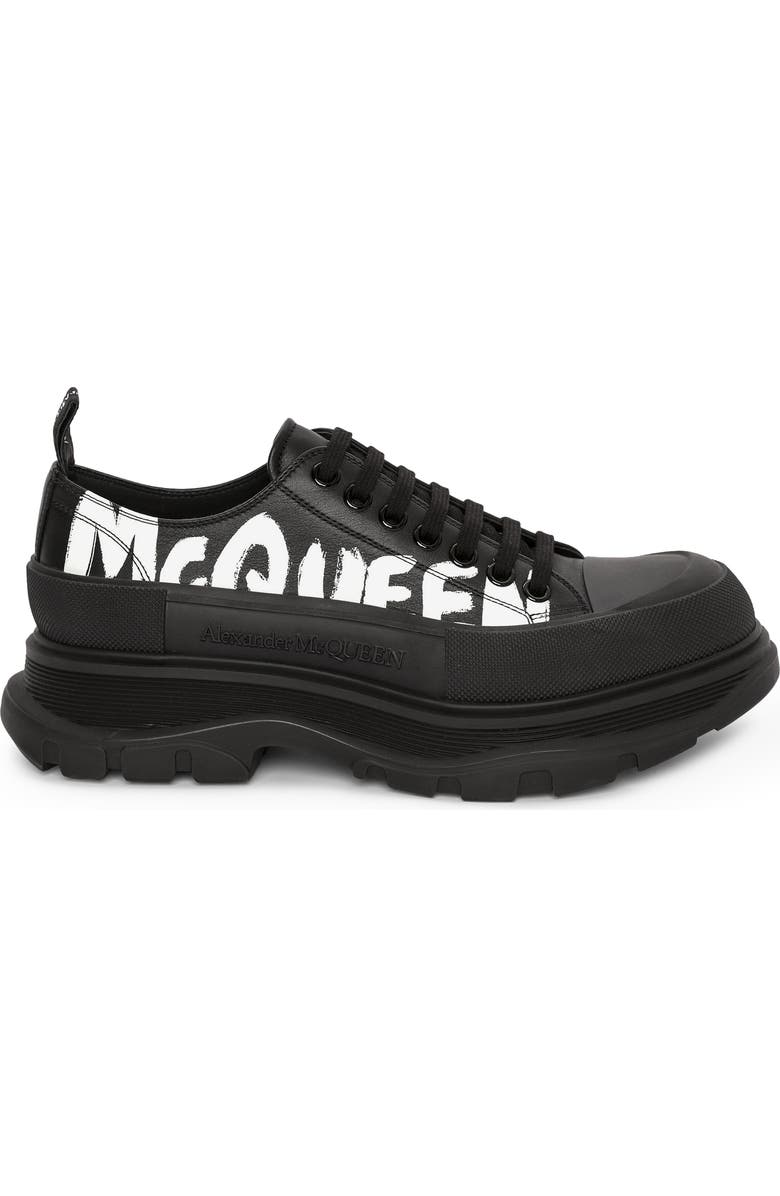 McQueen Tread Slick Graffiti Low Top Sneaker, Alternate, color,