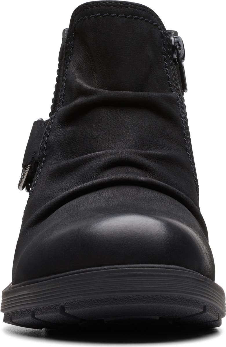 Clarks<sup>®</sup> Hearth Faye Ankle Boot, Alternate, color, Black Nubuck