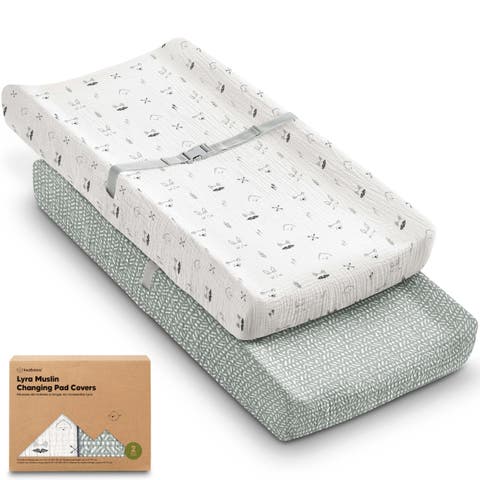 2-Pack Lyra Muslin Changing Pad Covers