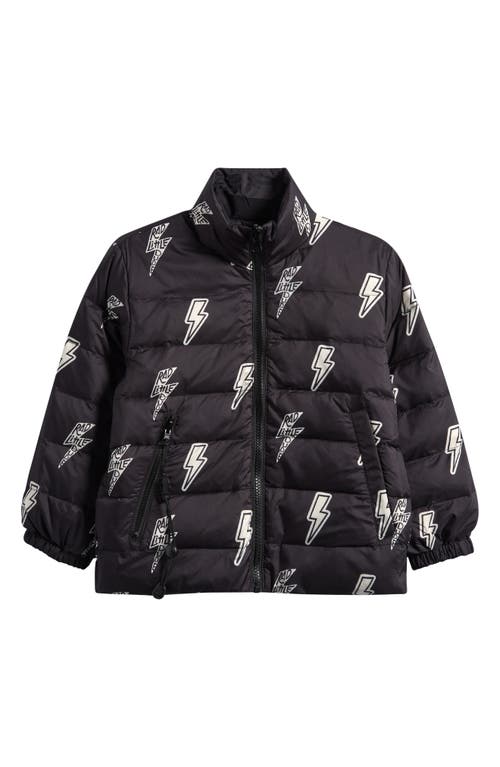 Calonie Kids' Blake Reversible Down Puffer Jacket In Black