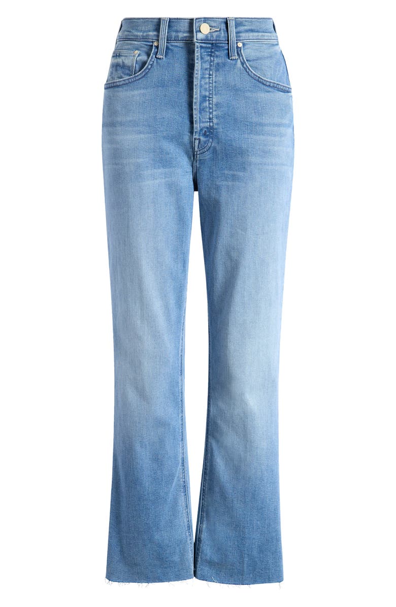 MOTHER The Tripper High Waist Fray Hem Ankle Jeans, Alternate, color,