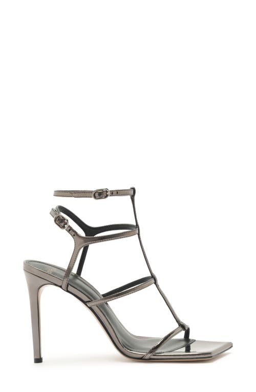 Alexandre Birman Amanda Cage Sandal In Gray