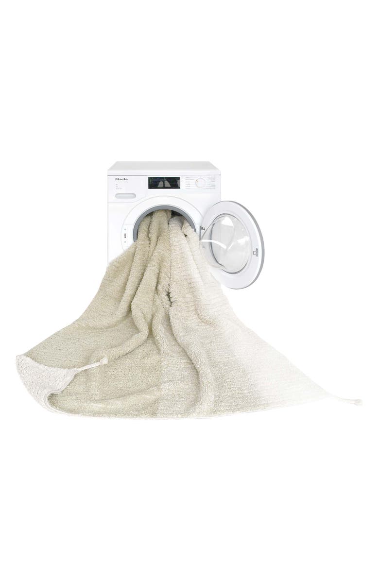 Lorena Canals Reversible Washable Recycled Cotton Blend Rug, Alternate, color, Light Olive / Ivory