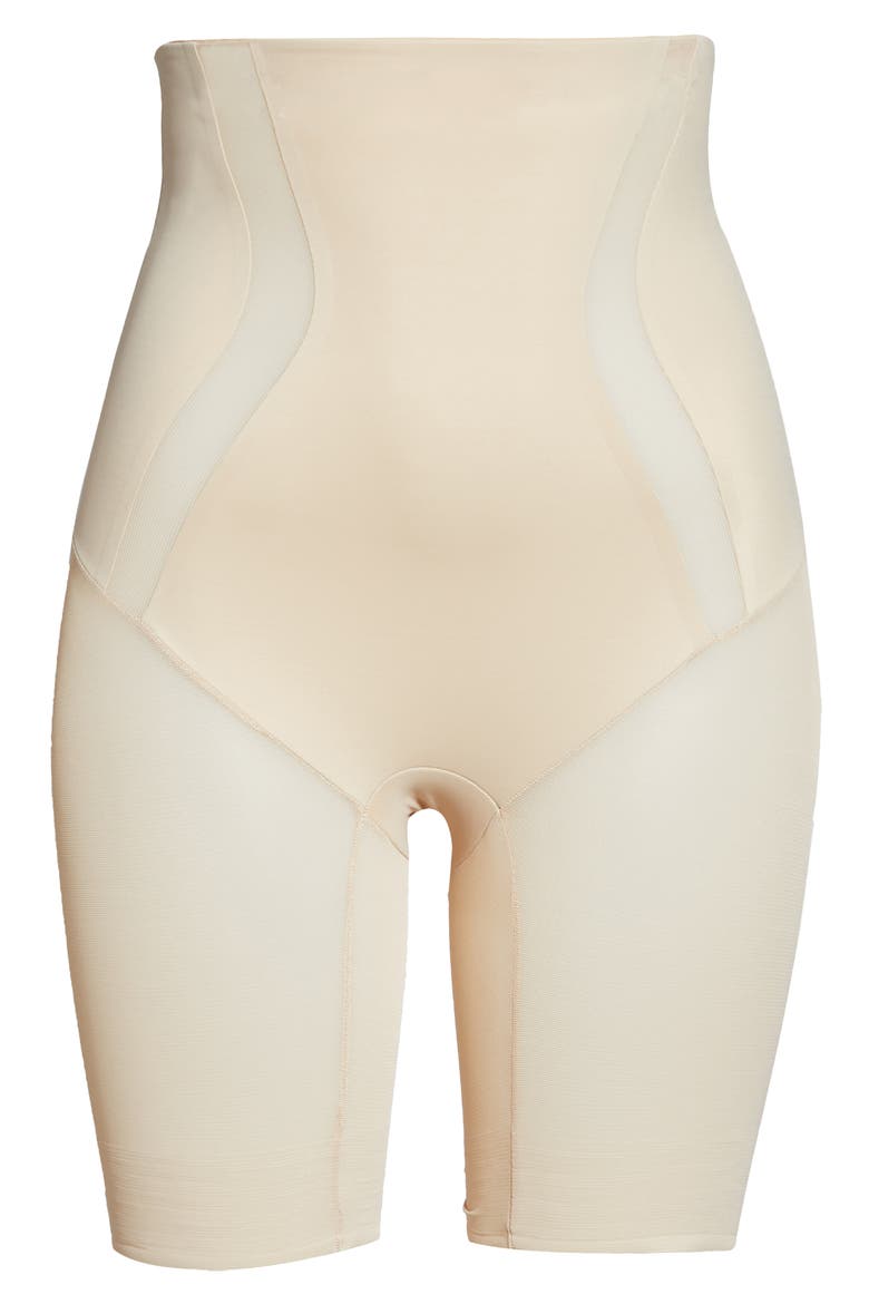 Middle Manager High Waist Thigh Slimmer, Alternate, color, NUDE