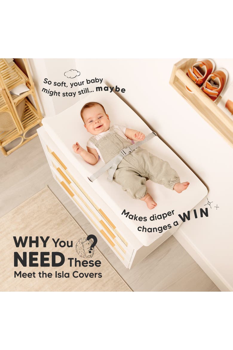 2-Pack Isla Changing Pad Covers, Alternate, color, Soft White