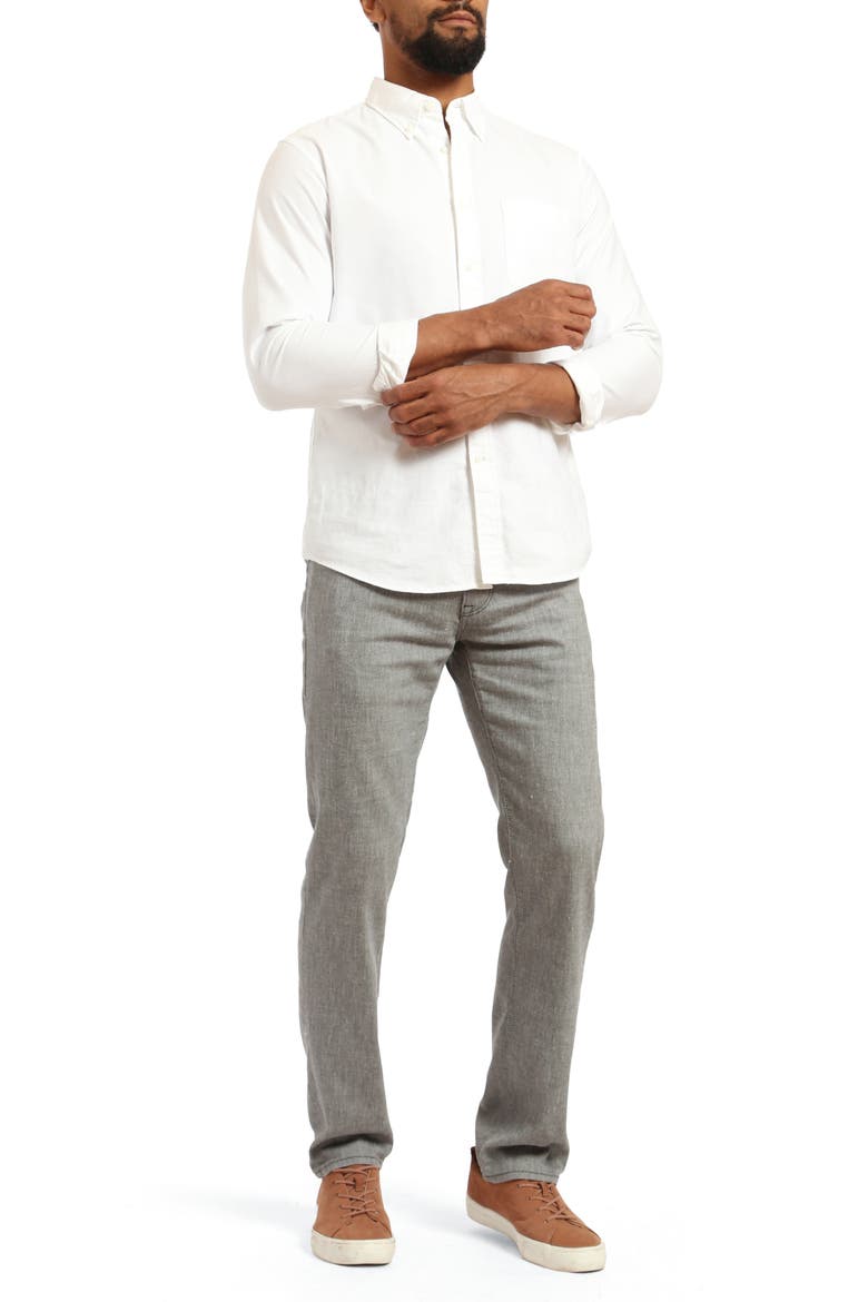 Charisma Straight Leg Cross Twill Pants, Alternate, color, ANTHRACITE HEMP