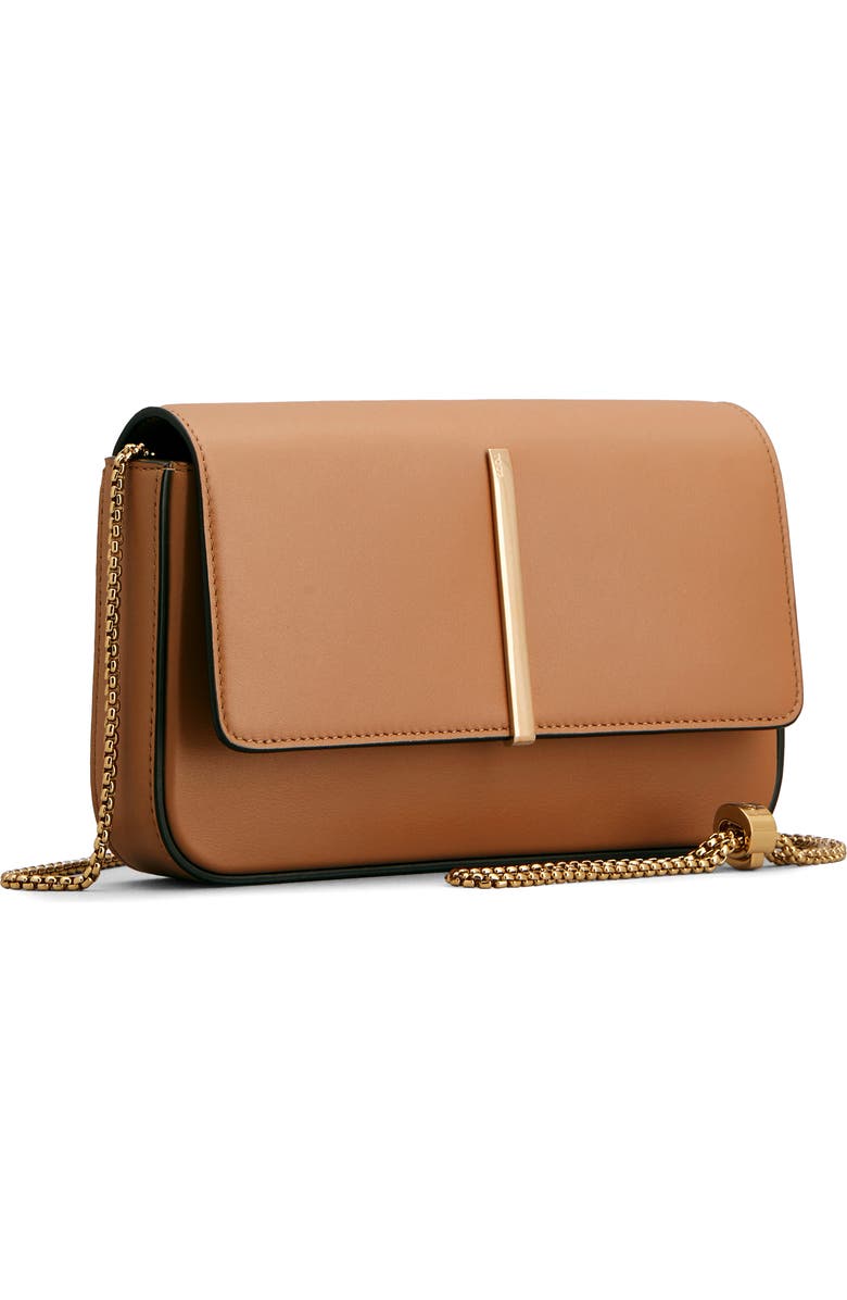 Tod's Mini Leather Flap Bag, Alternate, color, Kenia Scuro