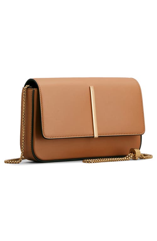 Tod's Mini Leather Flap Bag In Kenia Scuro