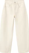 MANGO High Waist Barrel Jeans