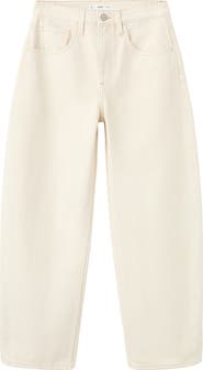 MANGO High Waist Barrel Jeans