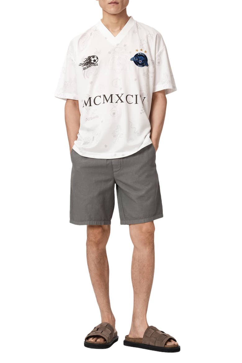 Hanbury Cotton & Linen Drawstring Shorts, Alternate, color, PILLAR GREY