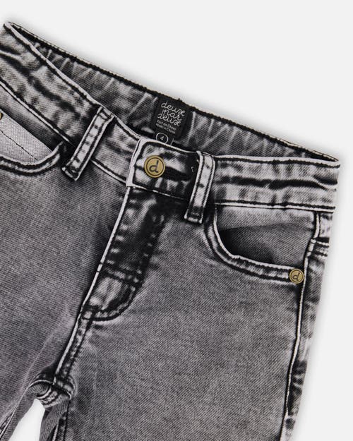 Deux Par Deux French Terry Pants With Contrasting Patch In Gray
