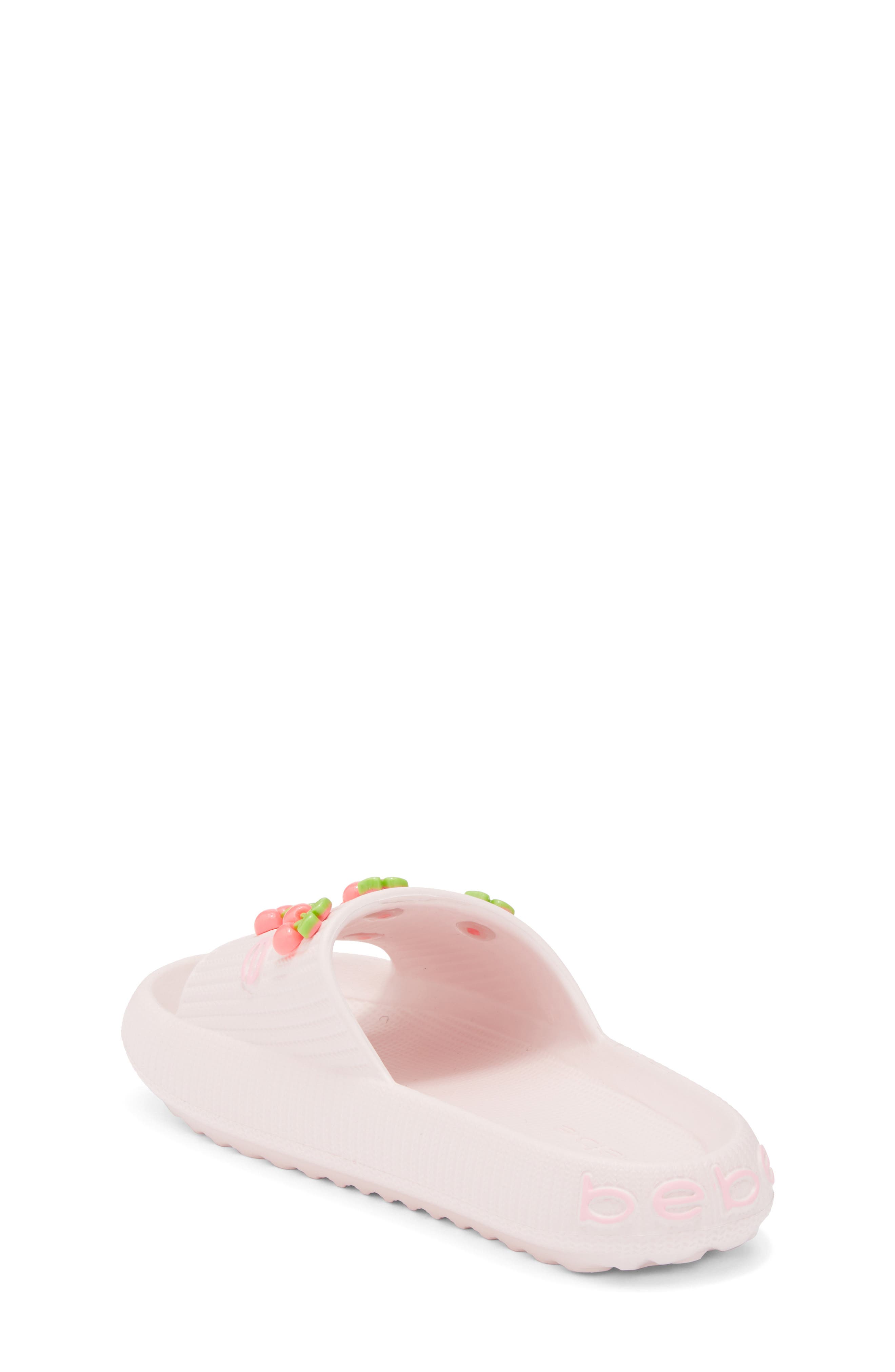 bebe Kid' Cherry Slide Sandal, Alternate, color, Pink