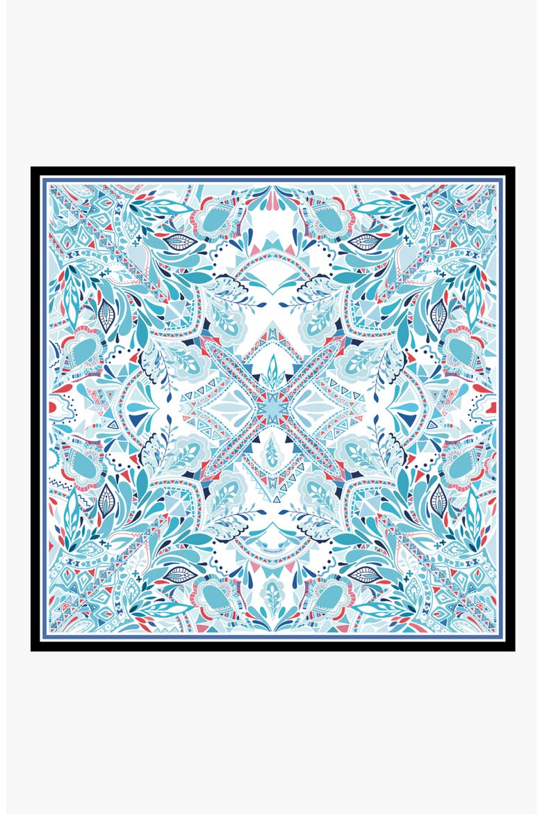 Silk Scarf Of The Ocean, Main, color, Blue