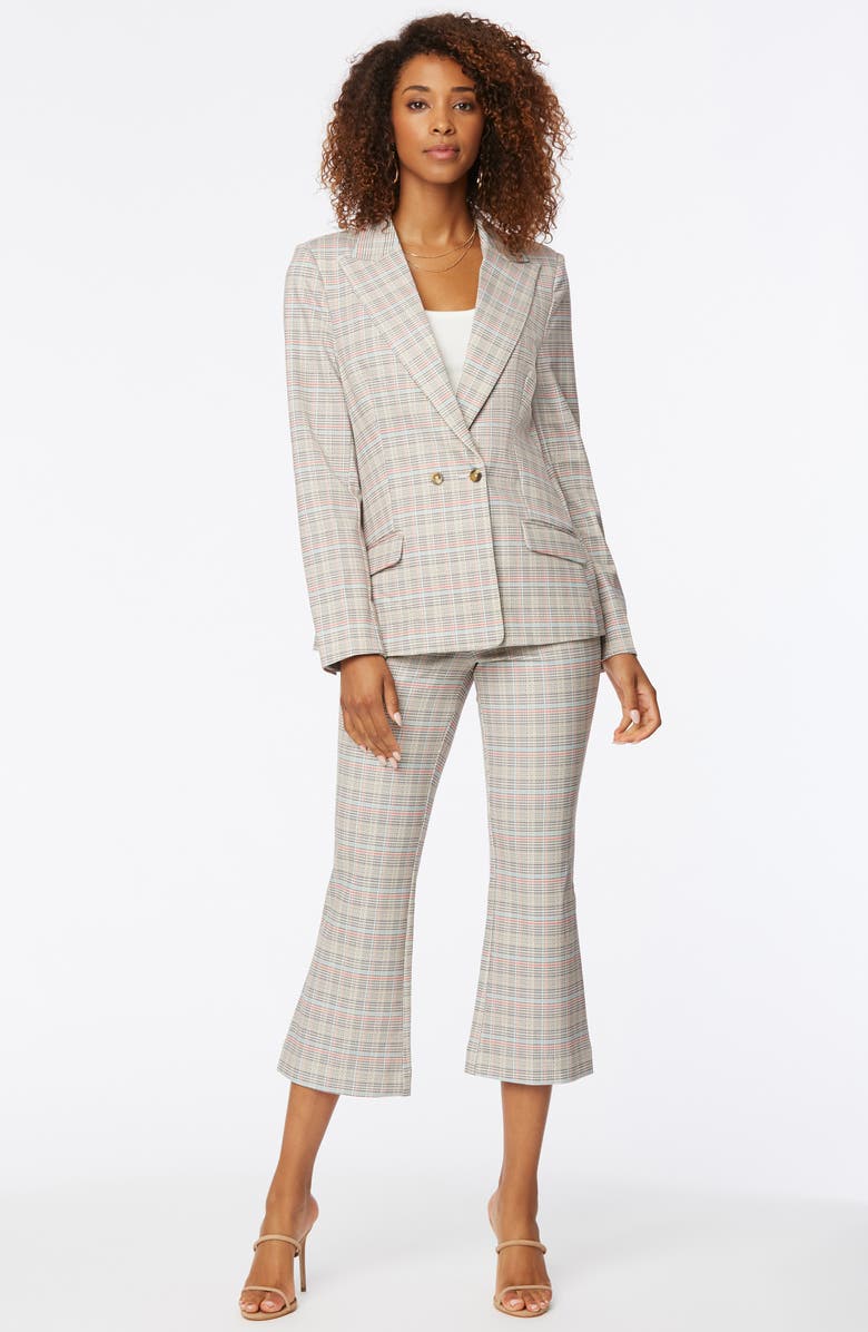 NYDJ Modern Plaid Ponte Knit Blazer, Alternate, color, Tyburn Plaid