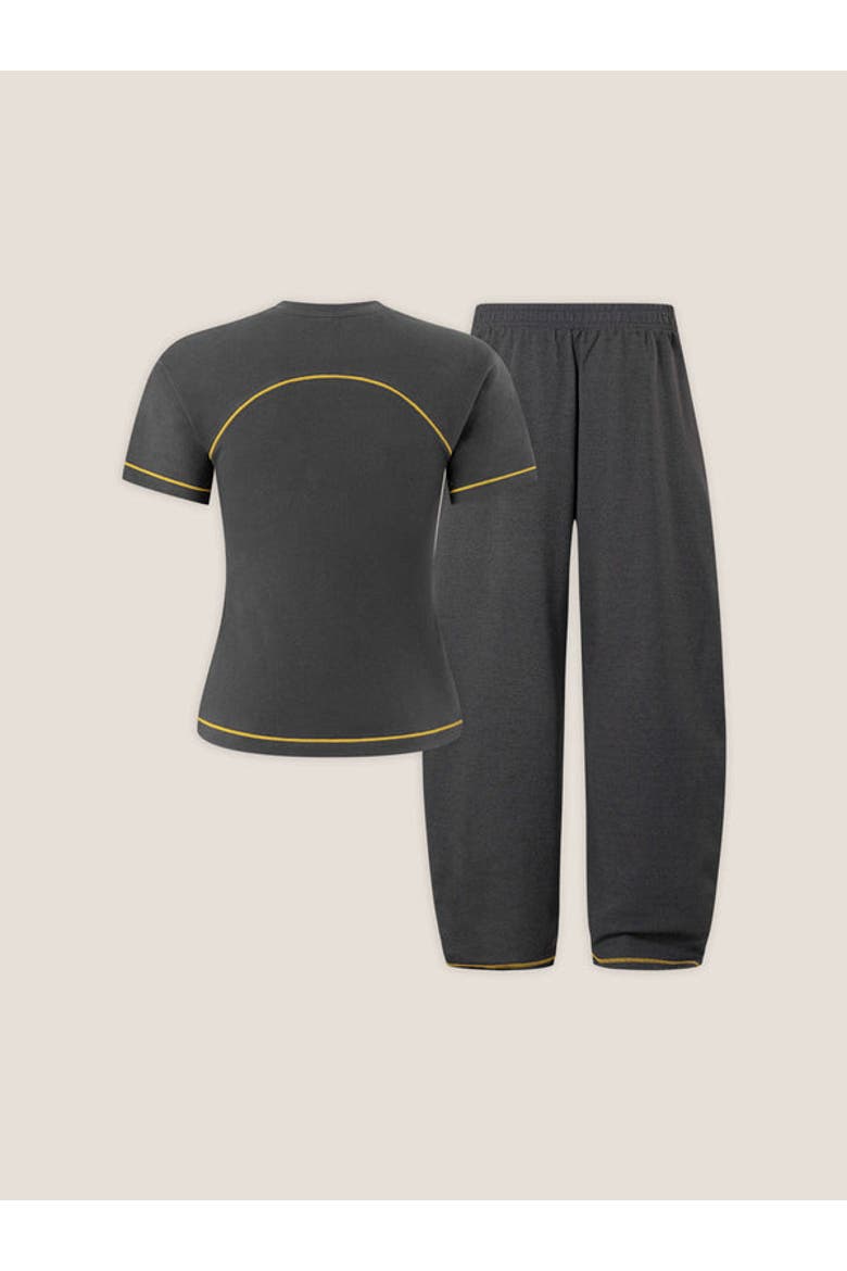 Cloud Slim Sweat Set, Alternate, color, Charcoal Grey