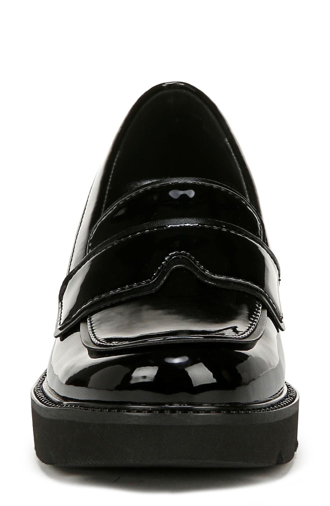 Darry Luxe Patent Platform Loafer, Alternate, color, BLACK