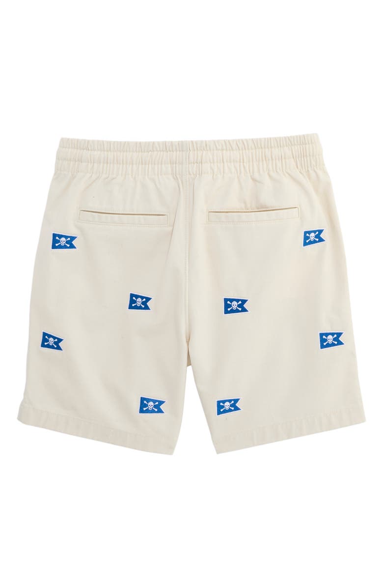vineyard vines Kids' Embroidered Drawstring Shorts, Alternate, color, Jolly Roger Emb