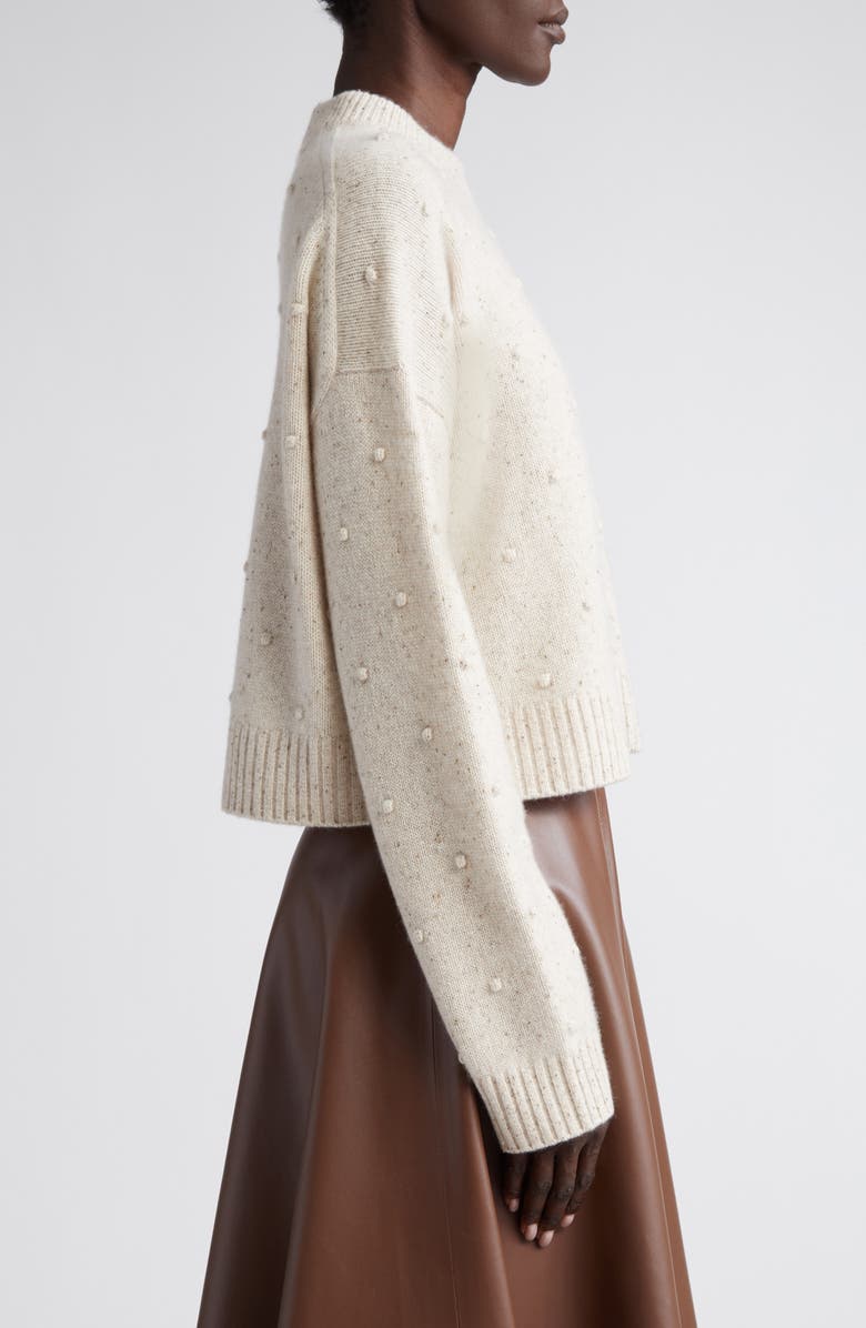Altuzarra Melville Mélange Bobble Cashmere Sweater, Alternate, color, 