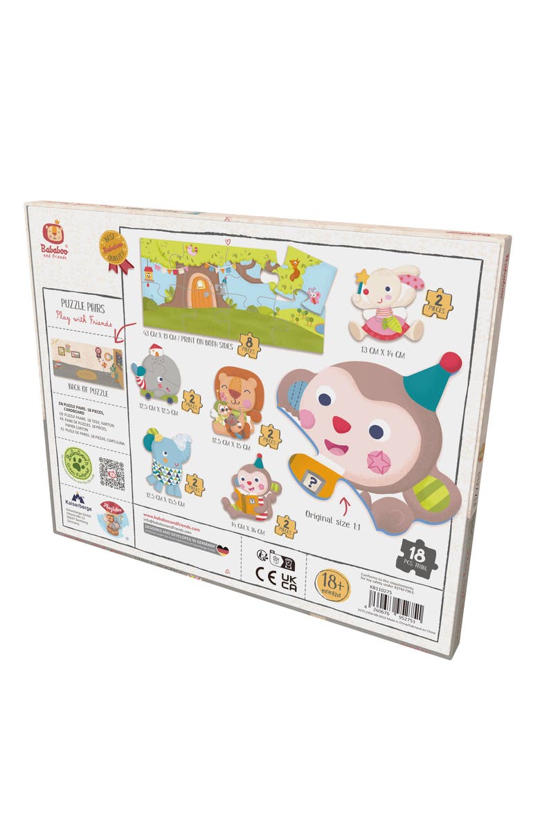 Bababoo and friends<sup>®</sup> Play with Friends Puzzle Pairs, Alternate, color, Multi / Beige