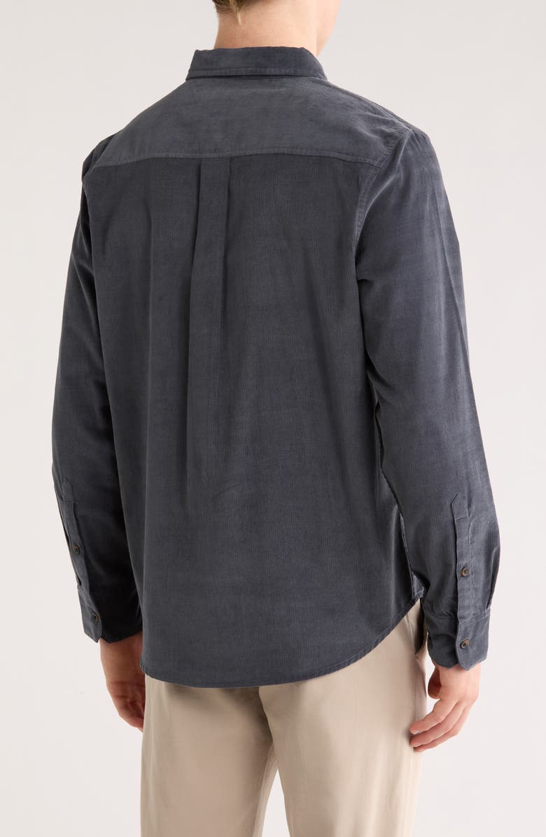 14th & Union Corduroy Button-Down Shirt, Alternate, color, Navy India Ink