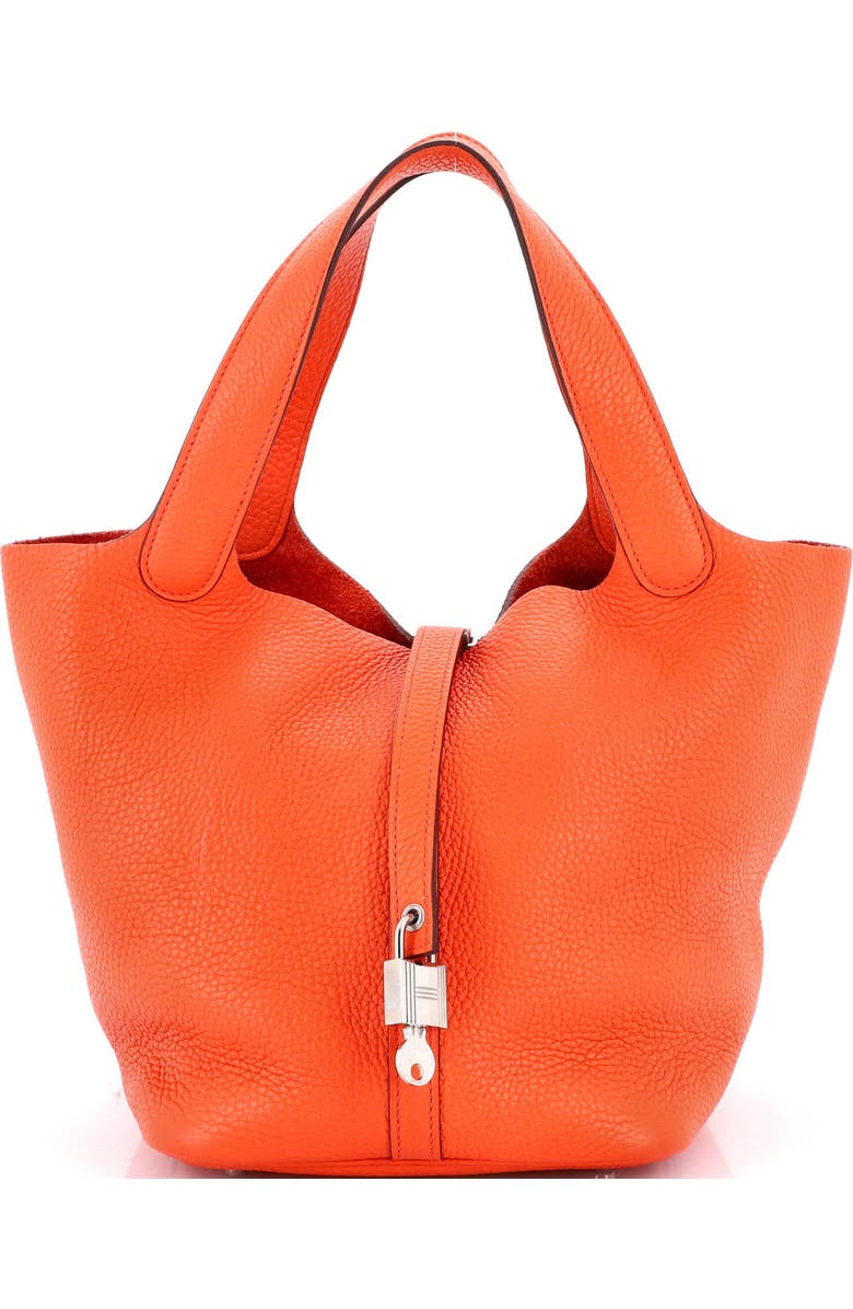 Pre-Owned Hermes Picotin Lock Bag Clemence MM, Main, color,