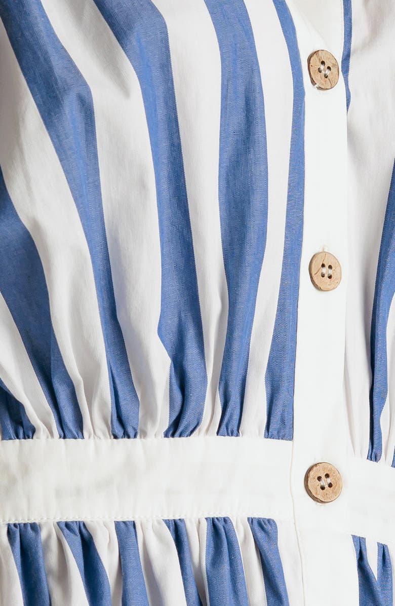 FREEMARKET Stripe Sleeveless Midi Dress, Alternate, color, 