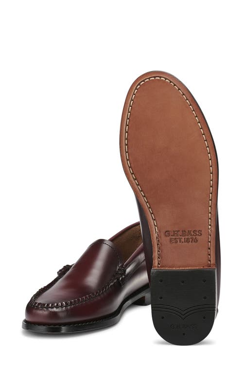 G.h.bass Weejun Venetian Loafer In Burgundy