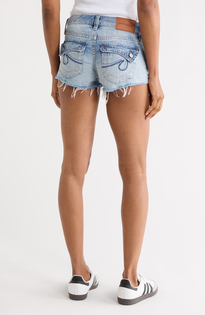 Lucky Brand Festival Low Rise Denim Shorts, Alternate, color, So What Wash