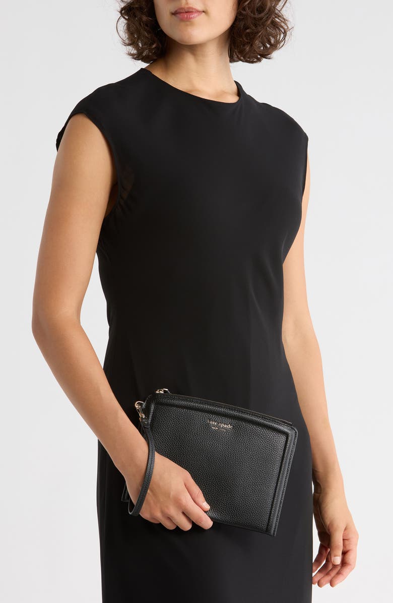 Kate Spade New York knott wristlet wallet, Alternate, color, Black
