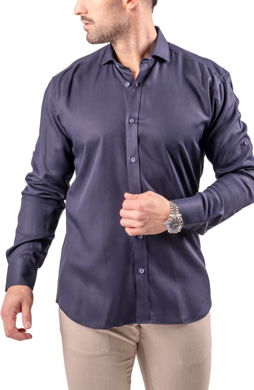 Maceoo Berlin Resistance Cotton Button-up Shirt In Blue