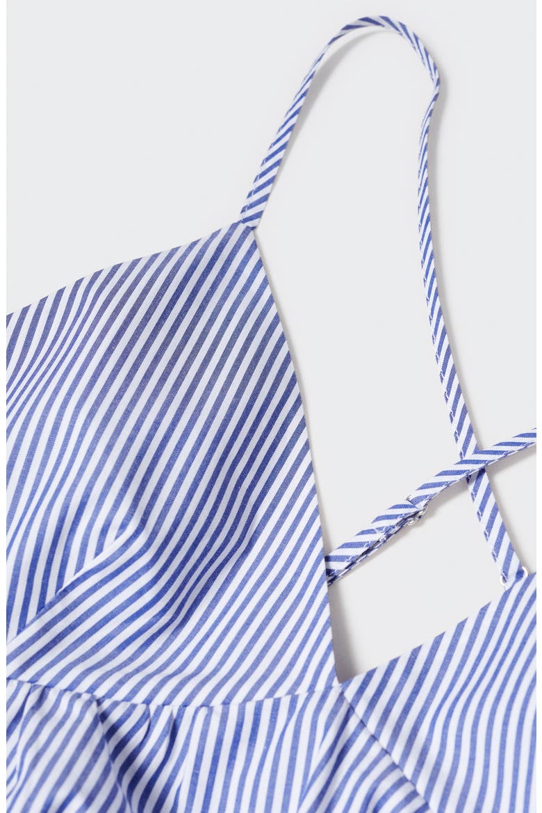 Stripe Cotton Midi Sundress, Alternate, color, NAVY