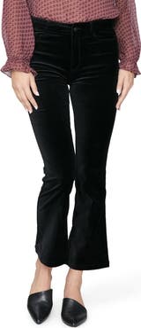 PAIGE Claudine High Waist Ankle Flare Velvet Pants