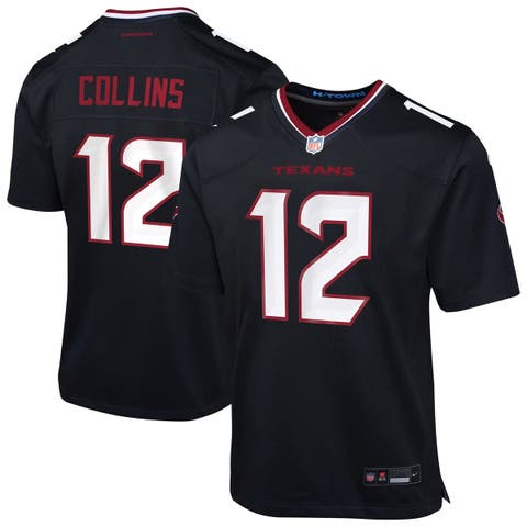 Youth Nike Nico Collins Navy Houston Texans Team Game Jersey
