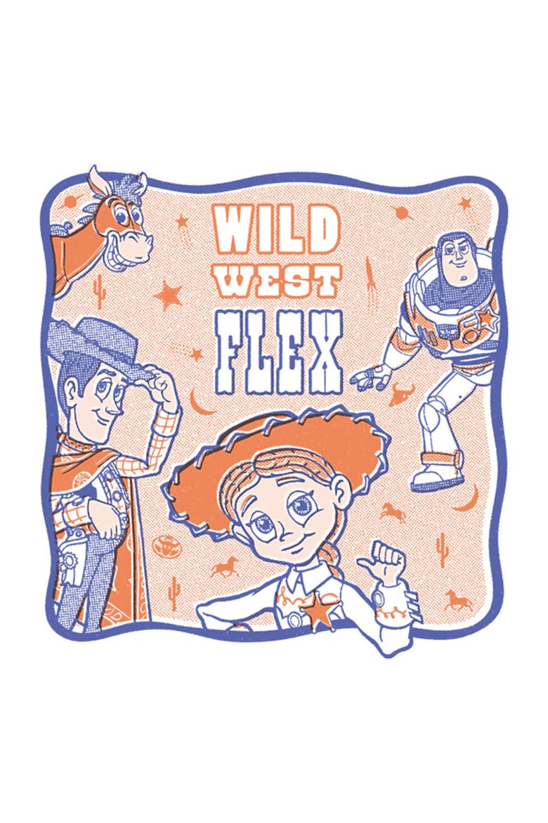Girls' Wild West Flex T-Shirt, Alternate, color, White