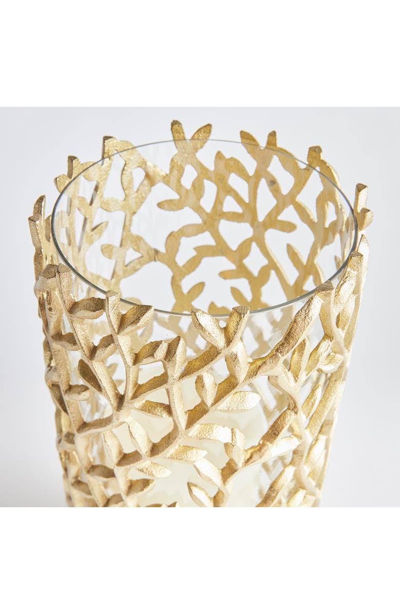 Napa Home & Garden Celine Hurricane Candle Holder, Alternate, color, Gold