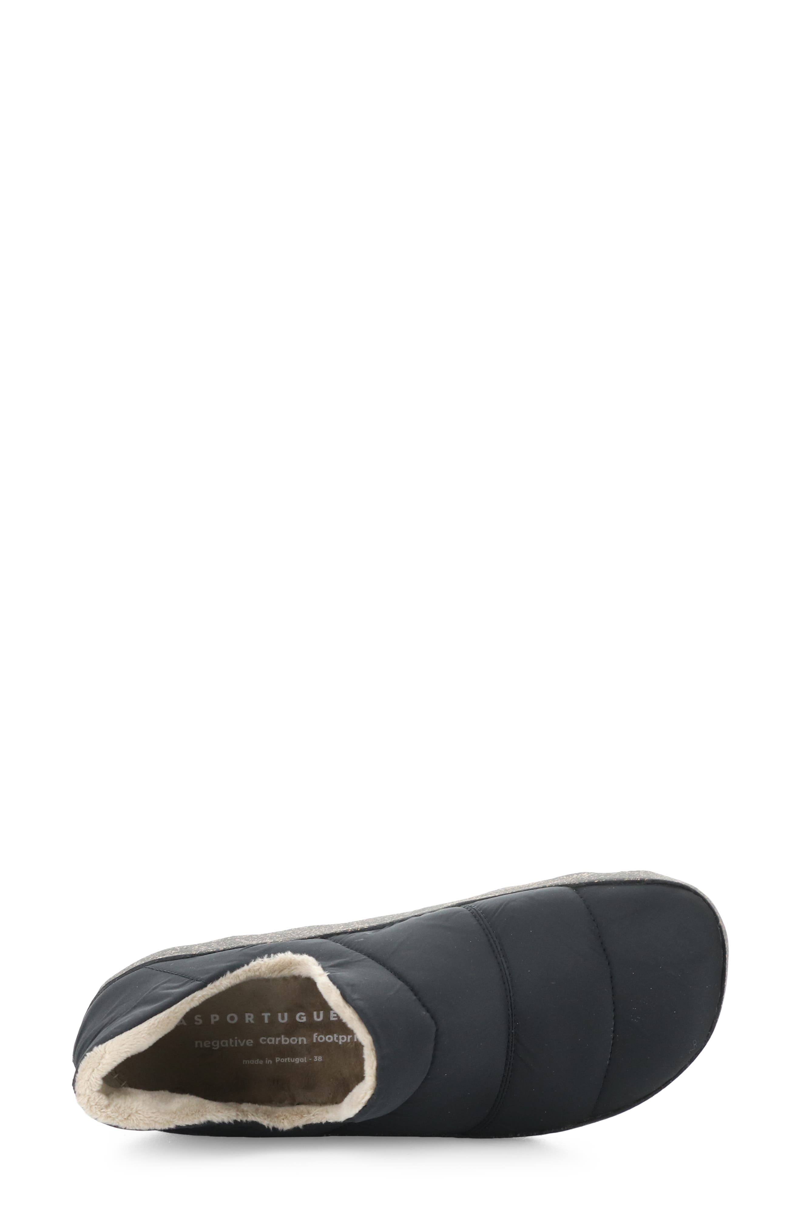 Asportuguesas by Fly London Crus Faux Fur Lined Slip-On Sneaker, Alternate, color, 002 Black Recycled P