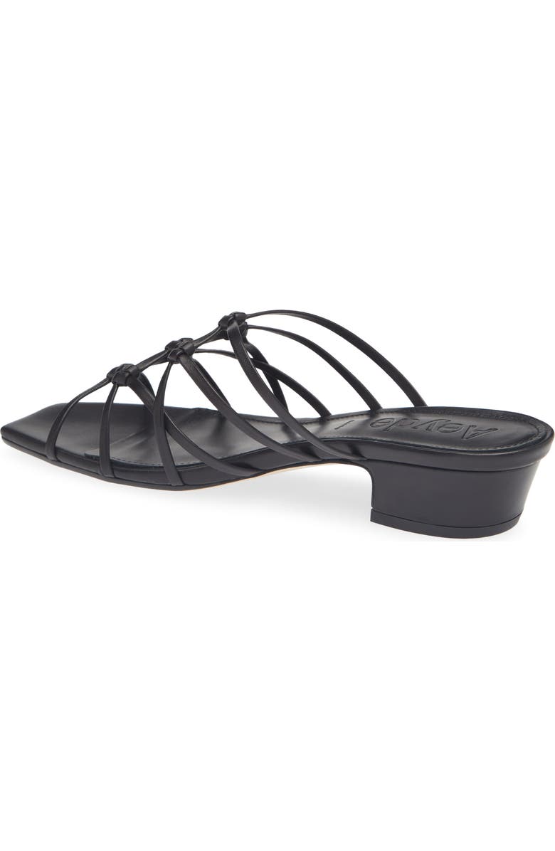aeyde Talha Sandal, Alternate, color, Black