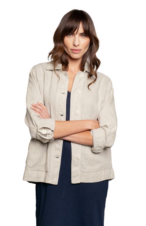 Linen Boxy Jacket