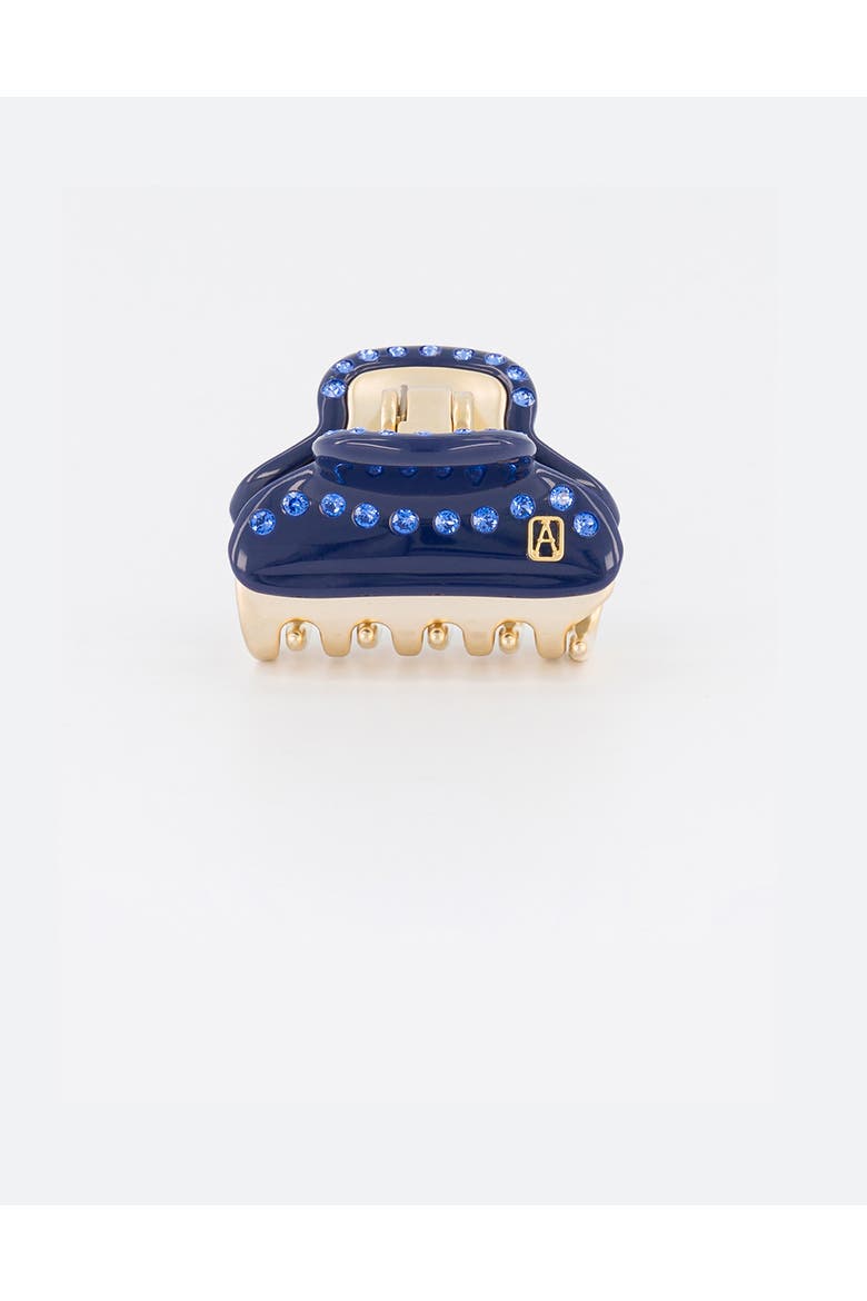 Acetate and Crystals Vendome Hair Clip, Main, color, Blue