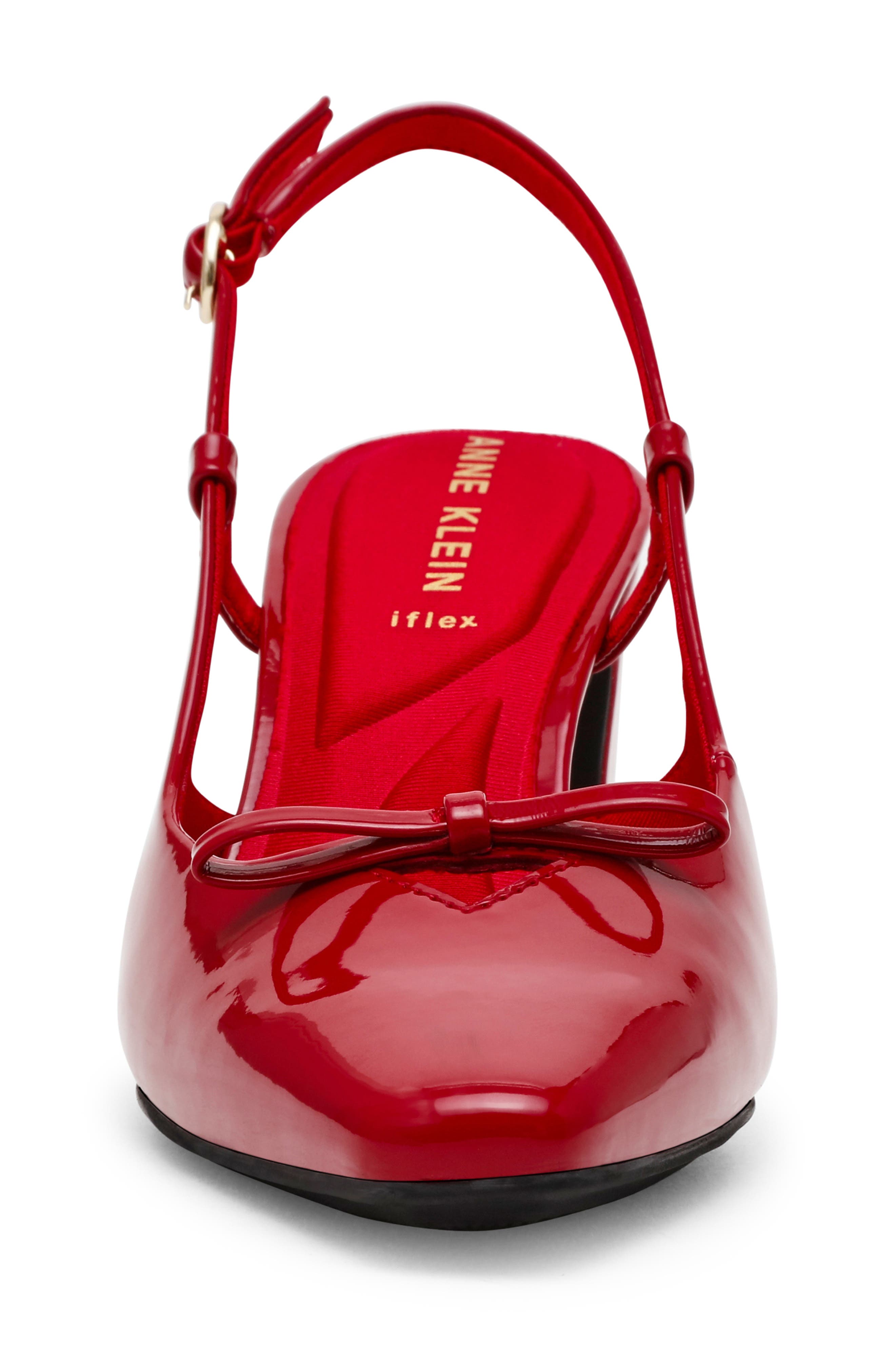 Aniston Slingback Pump, Alternate, color, RED PATENT
