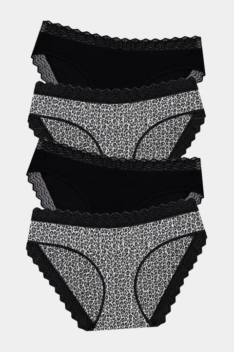 Zig Zag Lace Original Knicker Four Pack