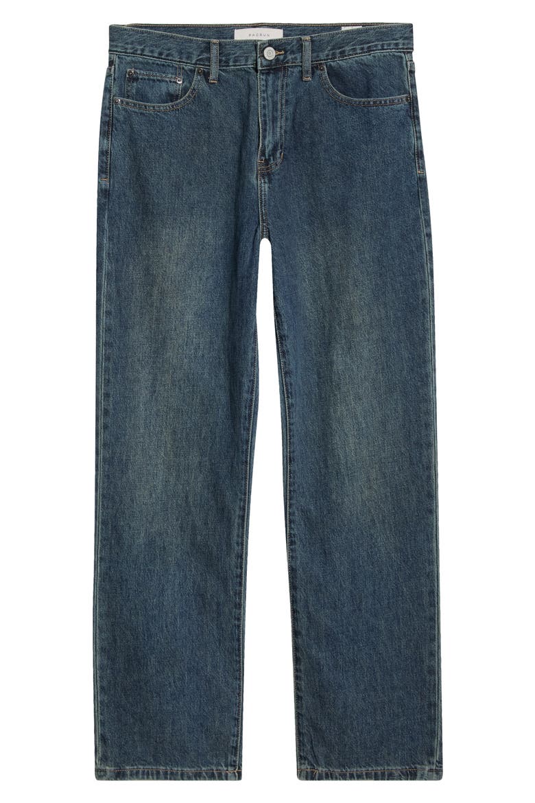 Jair Relaxed Straight Leg Jeans, Main, color, DARK INDIGO