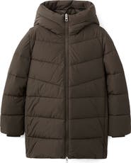 MANGO Water Repellent Hooded Puffer Coat