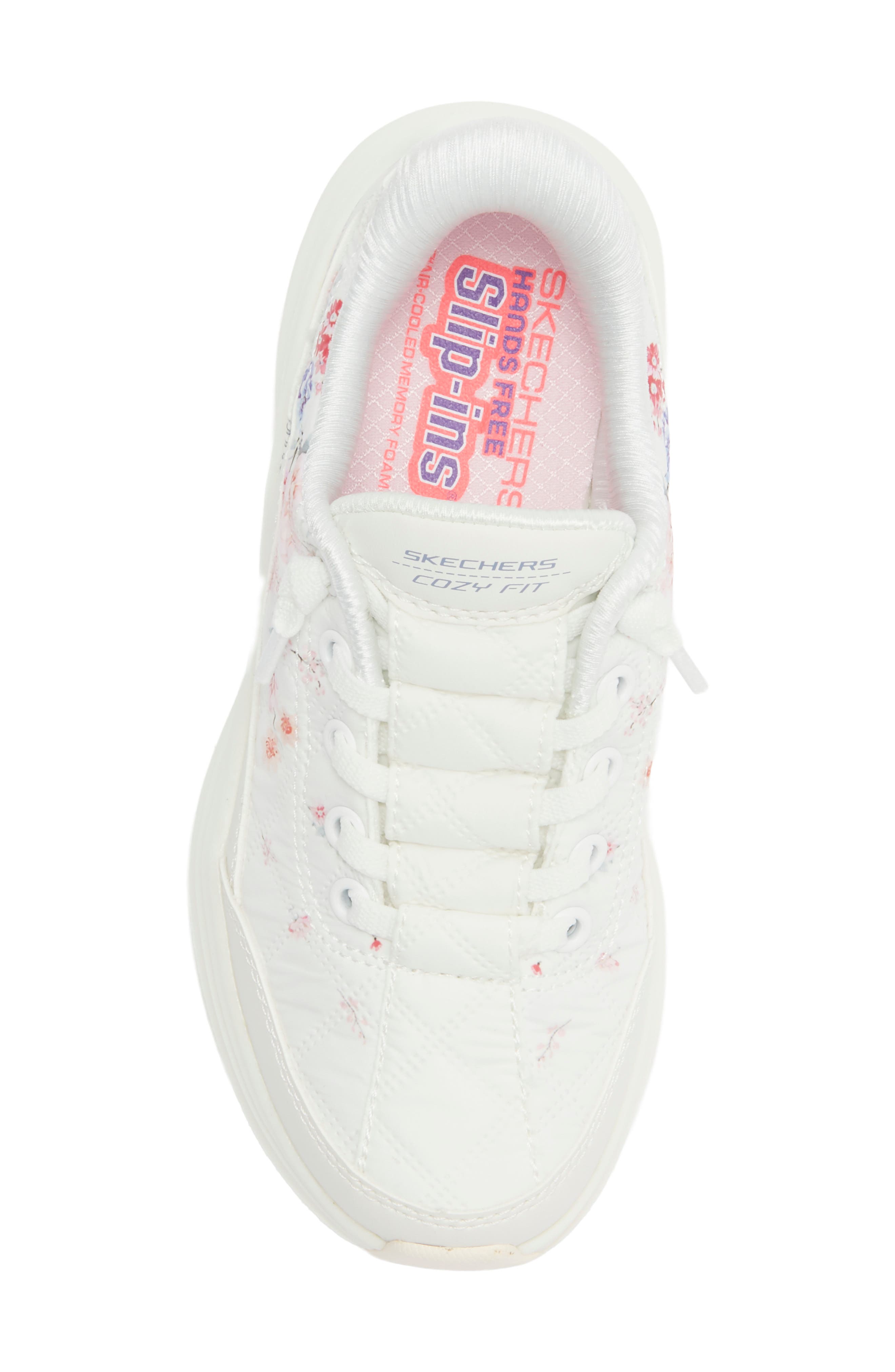 Kids' Hands Free Slip-ins® Contour Foam Sneaker, Alternate, color, WHT