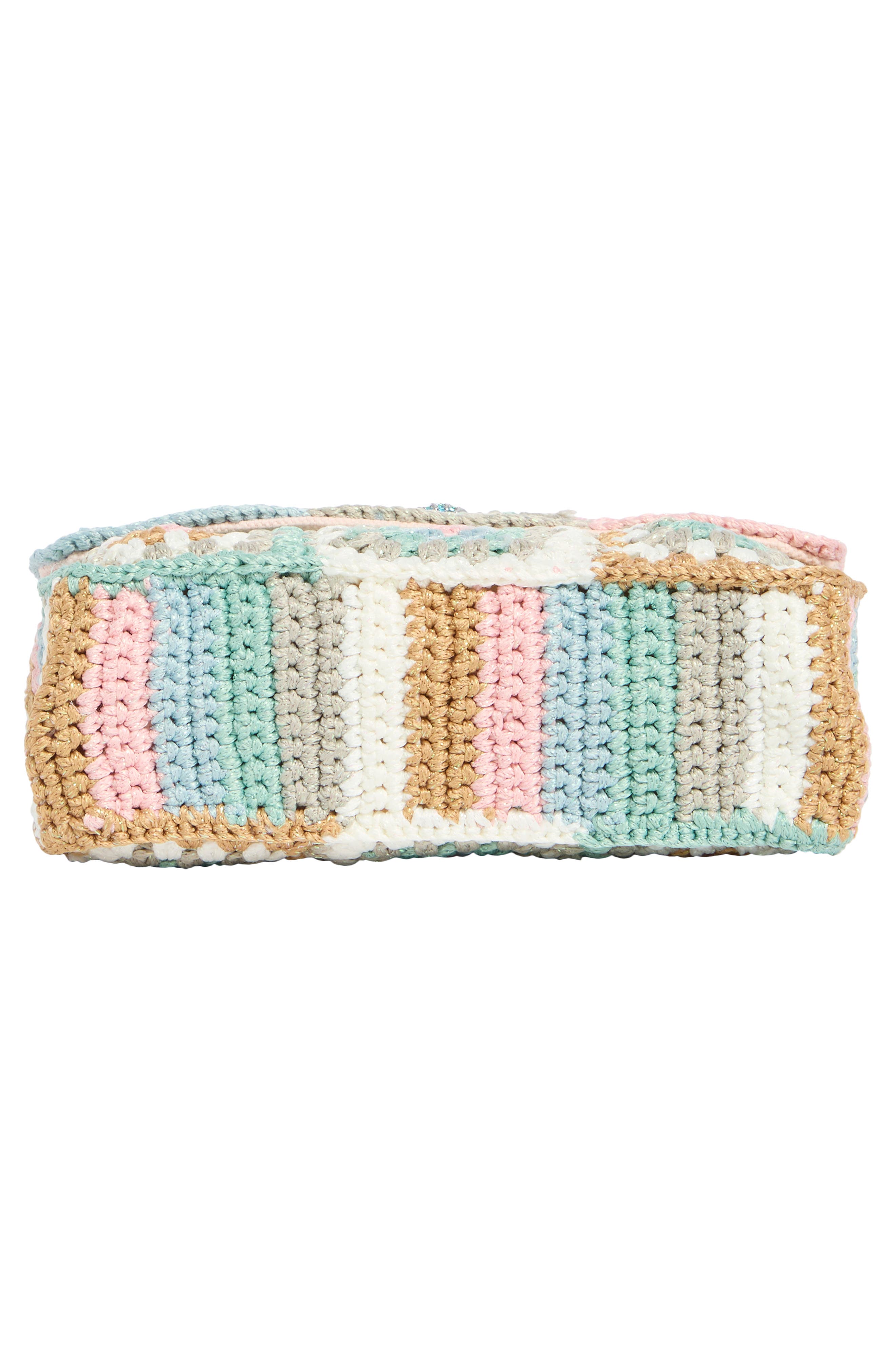 Kurt Geiger London Medium Kensington Crochet Convertible Crossbody Bag, Alternate, color, 