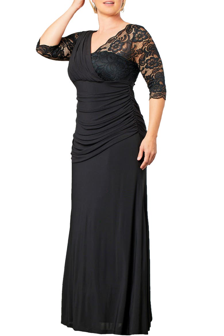 Soirée Evening Gown, Alternate, color, ONYX