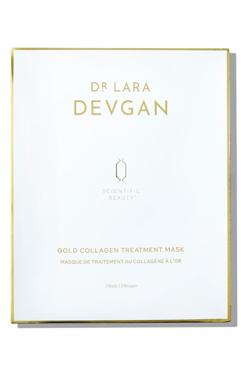 Dr. Lara Devgan 3-Pack Gold Collagen Treatment Mask, Main, color, 