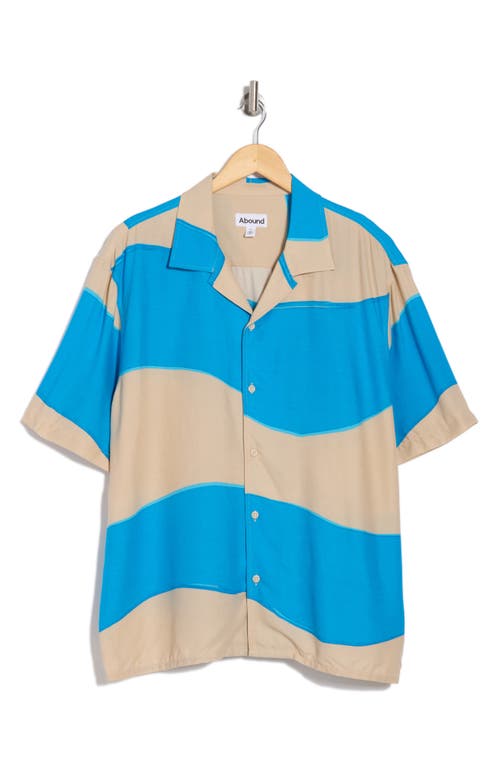 Abound Wavy Stripe Camp Shirt